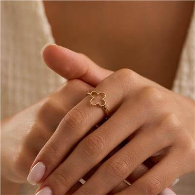 14 Ayar Minimal Yüzük