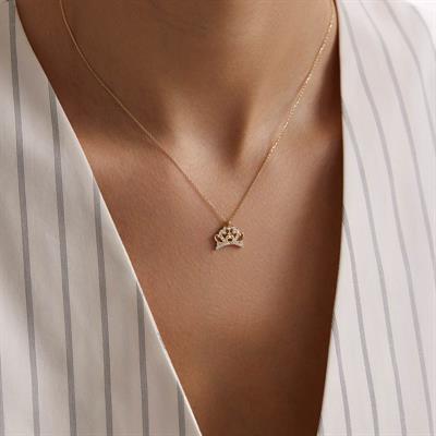 14 Ayar Altın Tasarım Kolye