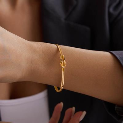 22 Ayar Düğüm Bilezik