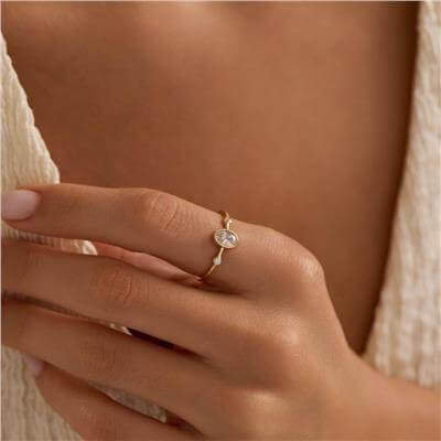 14 Ayar Minimal Yüzük