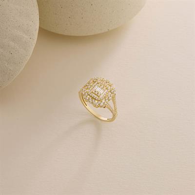 14 Ayar Altın Baget Yüzük