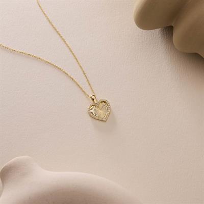 14 Ayar Altın Kalp Kolye