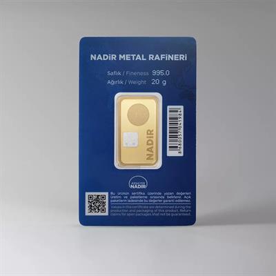 Nadir Gold 24 Ayar 20 Gram Külçe Altın