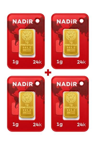 Nadir Gold 24 Ayar 4 Gram Külçe Altın