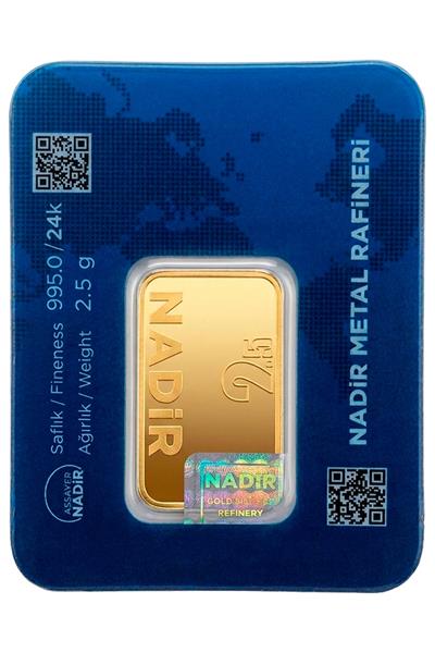 Nadir Gold 24 Ayar 2,5 Gram Külçe Altın