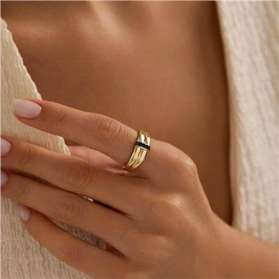 14 Ayar Minimal Yüzük