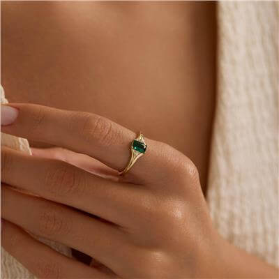 14 Ayar Minimal Yüzük