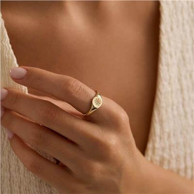 14 Ayar Minimal Yüzük