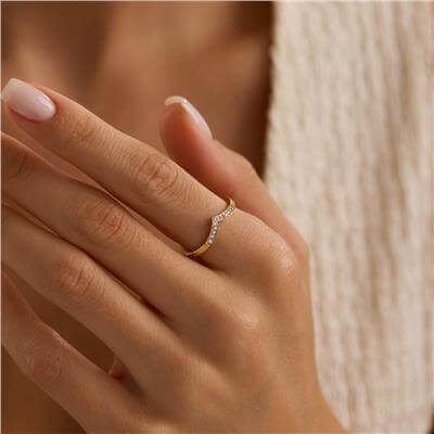 14 Ayar Minimal Yüzük