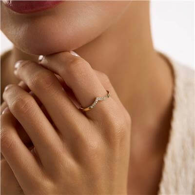 14 Ayar Minimal Yüzük