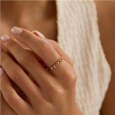 14 Ayar Minimal Yüzük