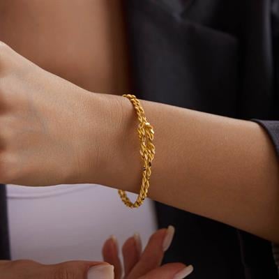 22 Ayar Düğüm Bilezik