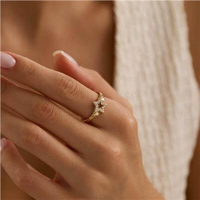 14 Ayar Minimal Yüzük