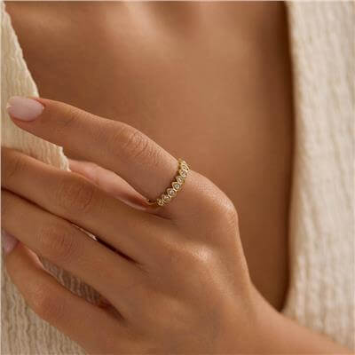 14 Ayar Minimal Yüzük