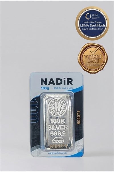 100 gr Külçe Gümüş
