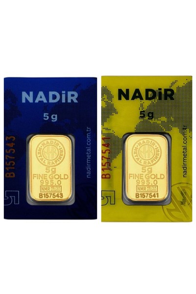 Nadir Gold 10 Gram (5+5) Külçe Gram Altın 24 Ayar