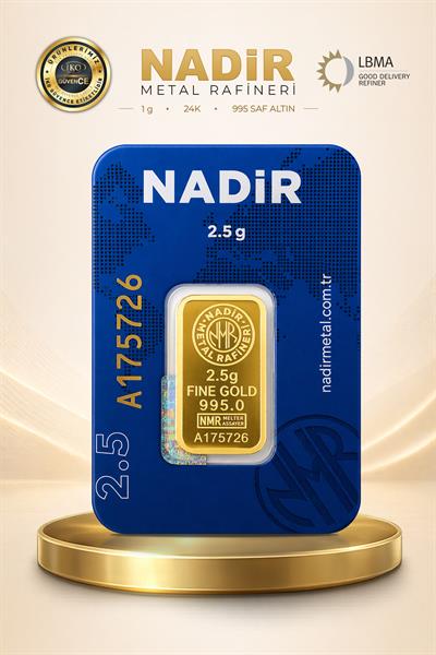 Nadir Gold 24 Ayar 2,5 Gram Külçe Altın