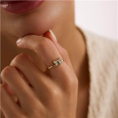 14 Ayar Minimal Yüzük