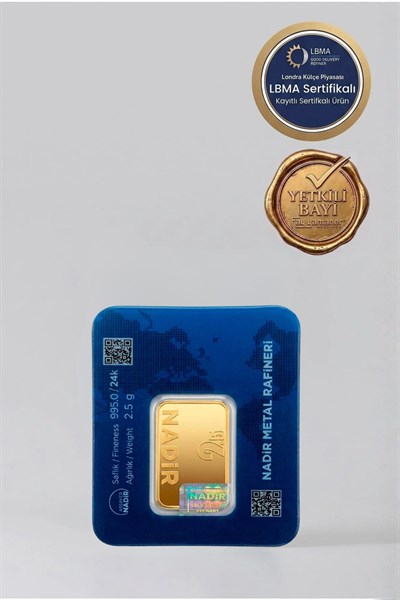 24 Ayar 2,5 Gram Külçe Altın