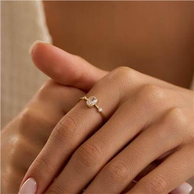 14 Ayar Minimal Yüzük