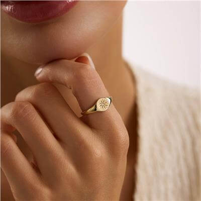 14 Ayar Minimal Yüzük