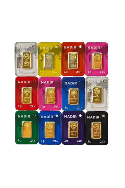 NadirGold 1 Gram Külçe Altın (3 adet) 995 Saflık Sertifikalı – Dikdörtgen