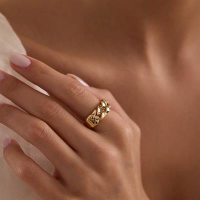 14 Ayar Tasarım Altın Yüzük