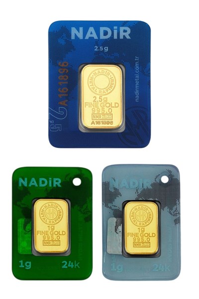 Nadir Gold 4,5 Gram (2,5+2) Külçe Gram Altın 24 Ayar