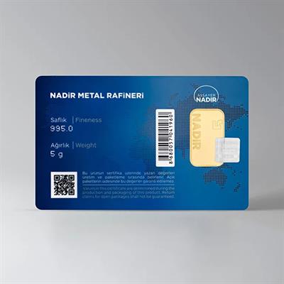 Nadir Gold 24 Ayar 5 Gram Külçe Altın
