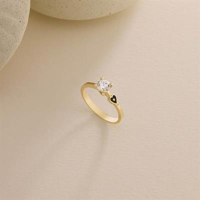 14 Ayar Altın Tektaş Yüzük