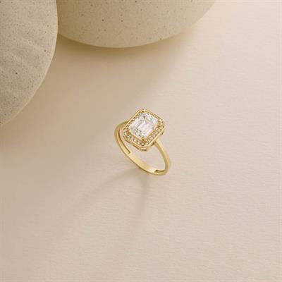 14 Ayar Altın Baget Yüzük