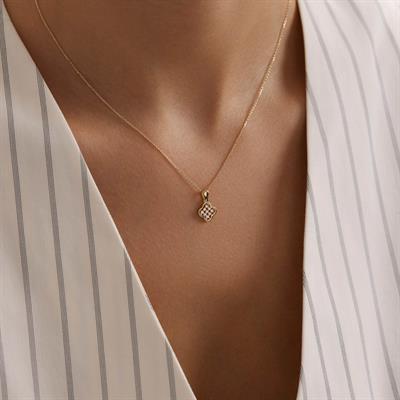 14 Ayar Altın Yonca Kolye