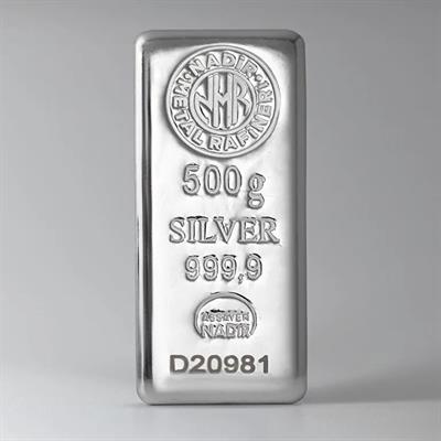 Nadir 500 Gram Külçe Gümüş