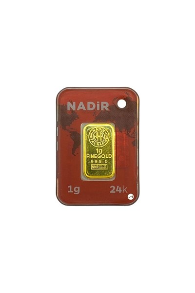 NadirGold 1 Gram Külçe Altın 995 Saflık Sertifikalı – Dikdörtgen