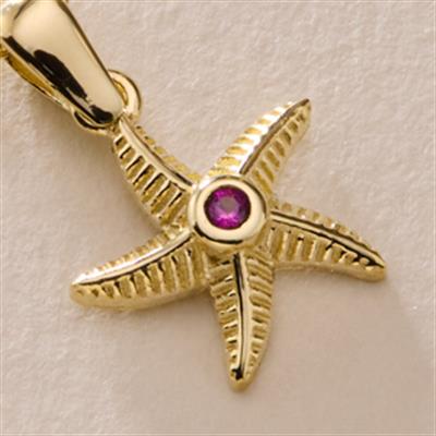 14 Ayar Renkli Taşlı Altın Kolye