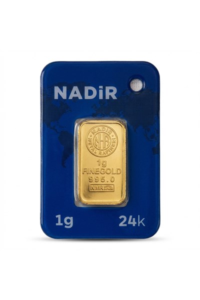 1 Gram Külçe Altın (2 adet) 995 Saflık Sertifikalı