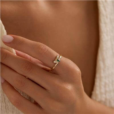 14 Ayar Minimal Yüzük