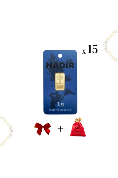 Nadir 15 Adet 1 gr 24 Ayar Altın