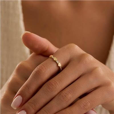 14 Ayar Minimal Yüzük