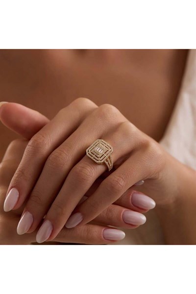 14 Ayar Altın Baget Yüzük