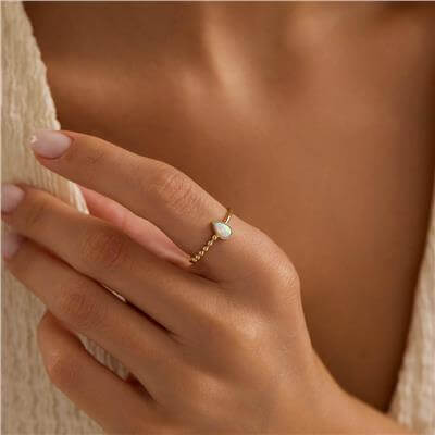 14 Ayar Minimal Yüzük