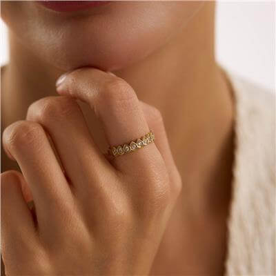 14 Ayar Minimal Yüzük