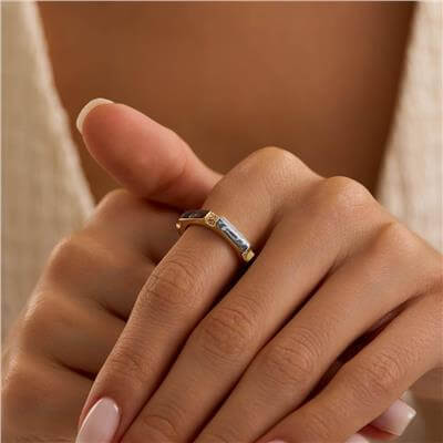 14 Ayar Minimal Yüzük