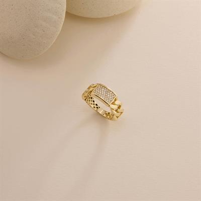 14 Ayar Tasarım Altın Yüzük