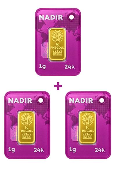 Nadir Gold 24 Ayar 3 Gram Külçe Altın