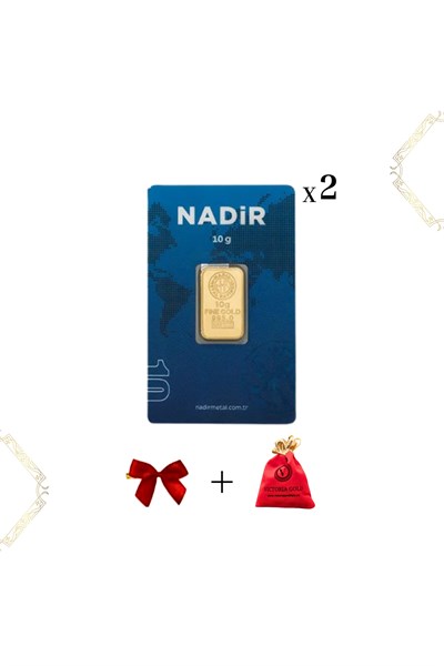 Nadir 2 Adet 10 gr 24 Ayar Altın