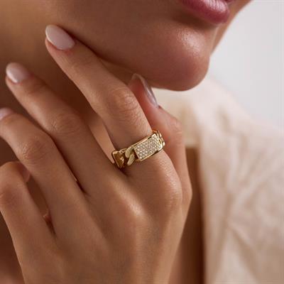 14 Ayar Tasarım Altın Yüzük