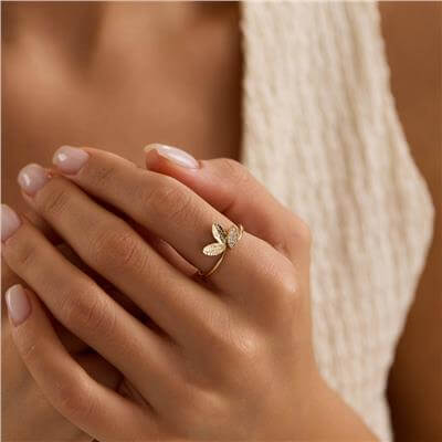 14 Ayar Minimal Yüzük