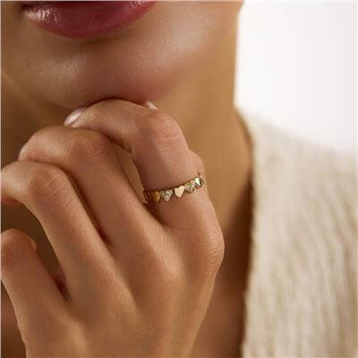 14 Ayar Minimal Yüzük