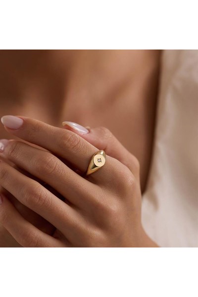 14 Ayar Tasarım Altın Yüzük